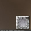 Pattern 136 Pebble Renaissance tin ceiling tile — Oil-Rubbed Bronze finish