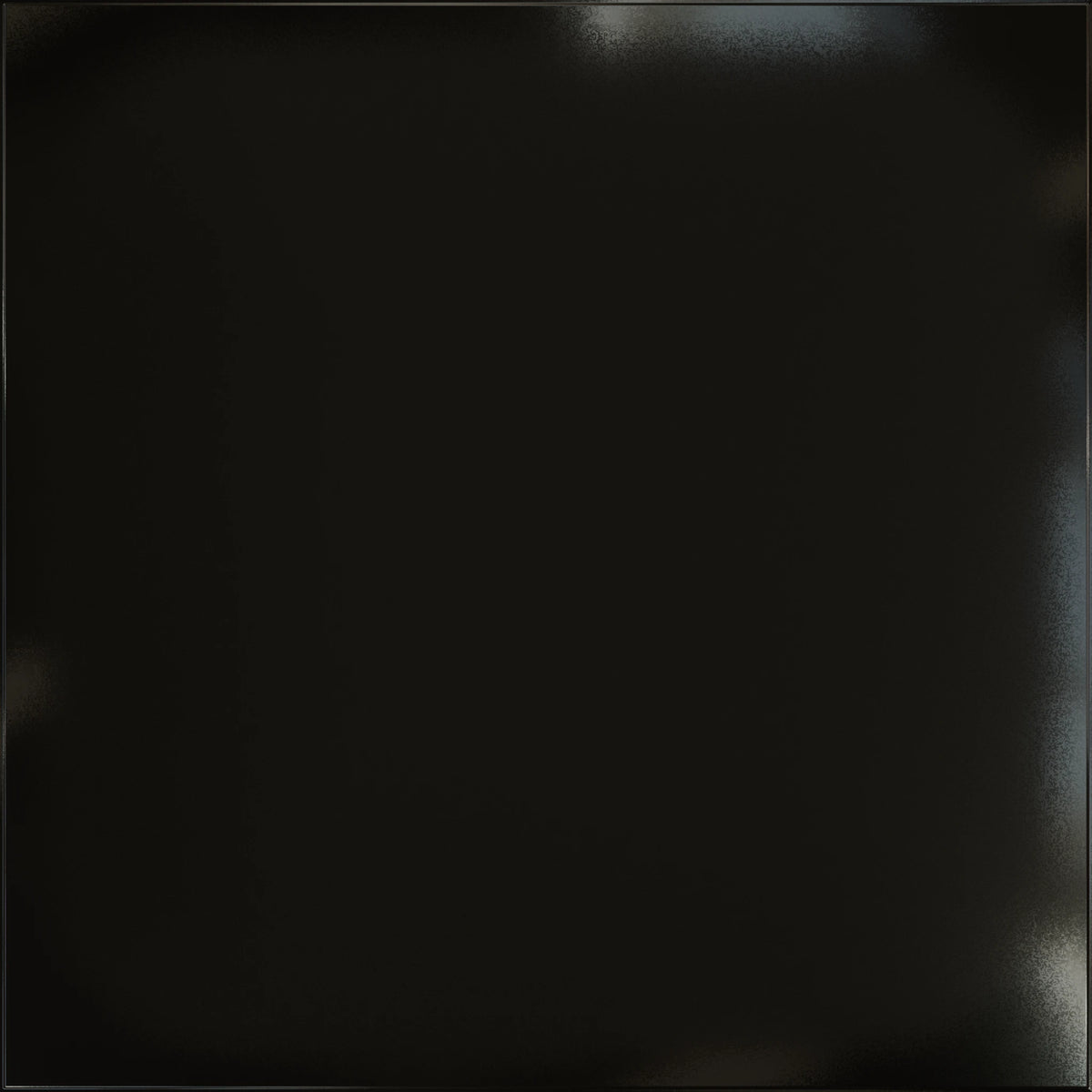 Pattern 140 Blank tin ceiling tile — Mirror Black finish