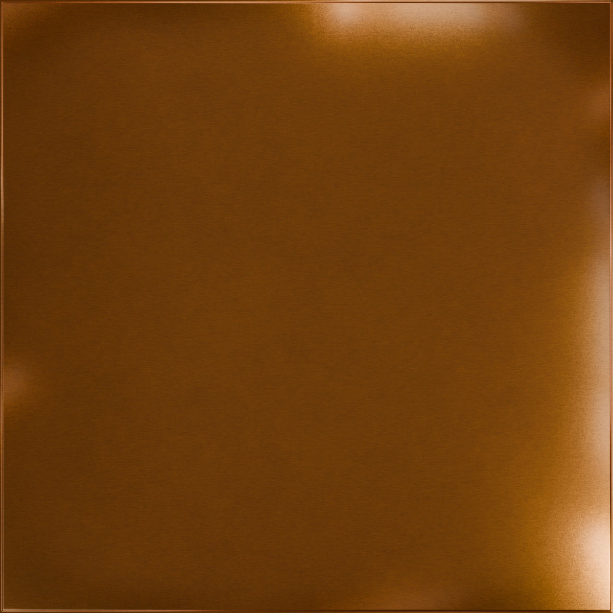 Pattern 140 Blank tin ceiling tile — Transparent Copper finish