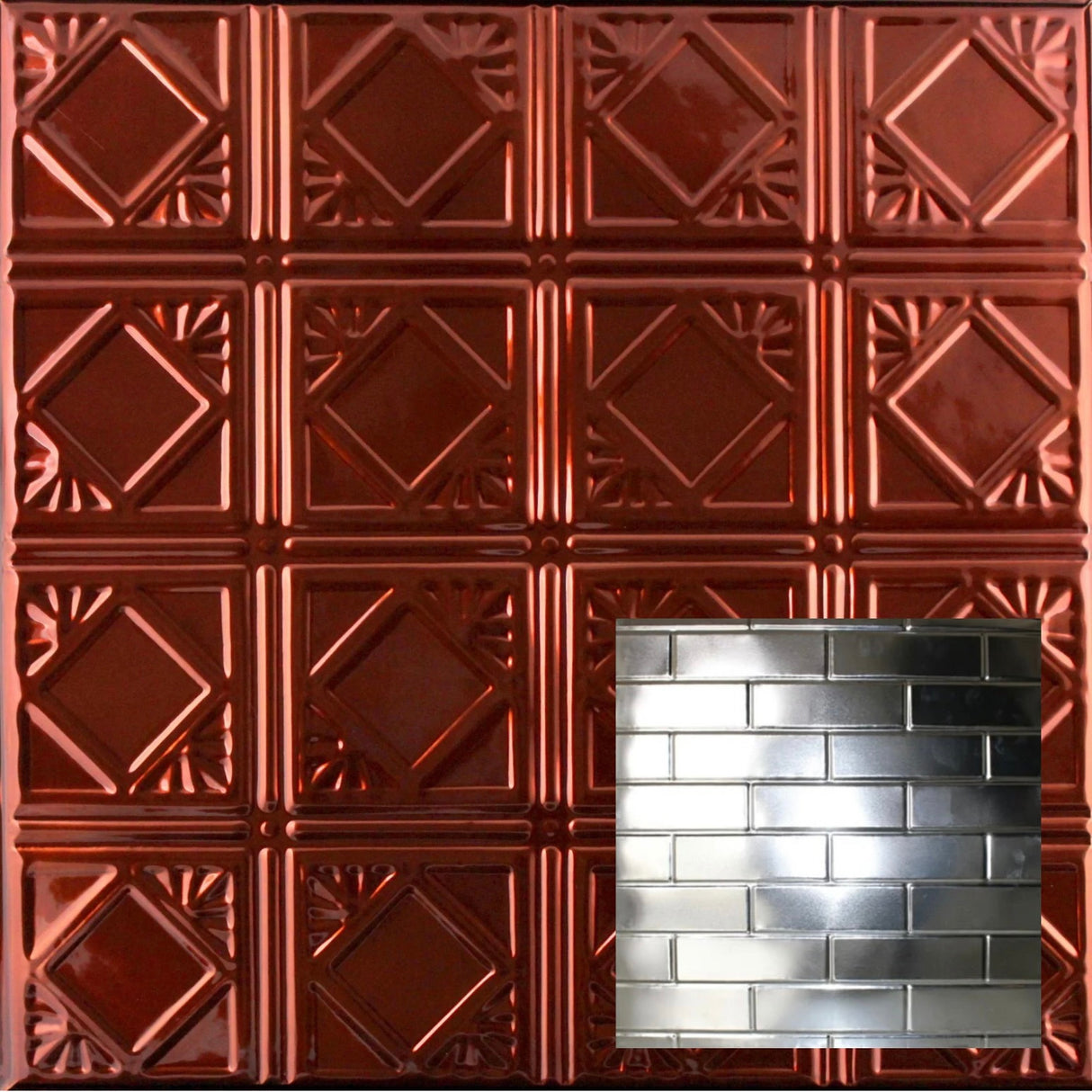 Tin Ceiling Tiles | Pattern 141 | Brick