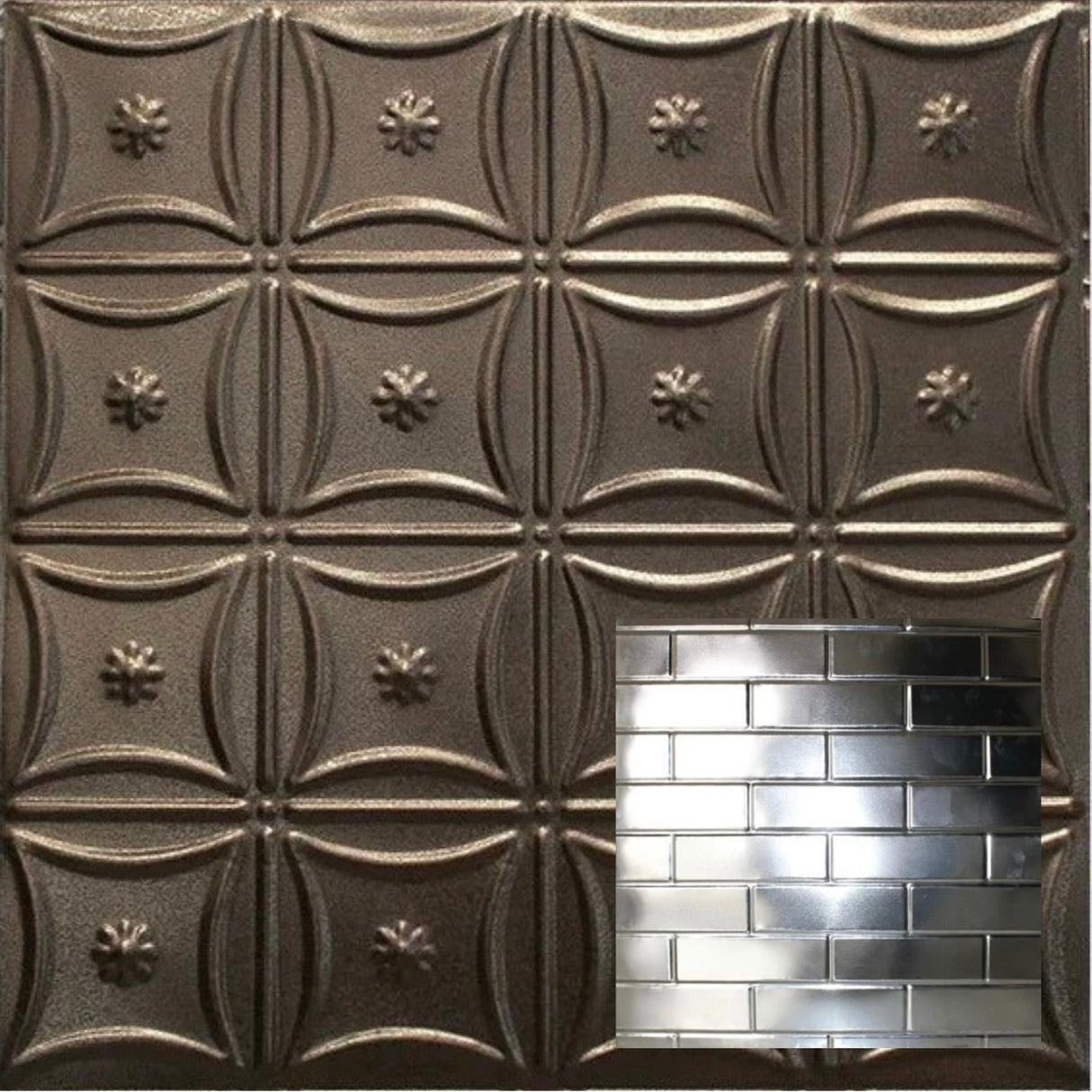 Tin Ceiling Tiles | Pattern 141 | Brick