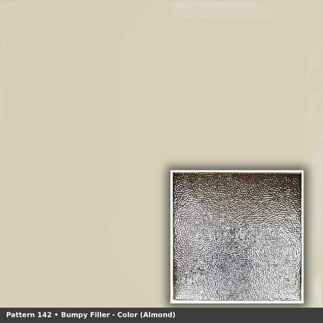 Pattern 142 Bumpy Filler tin ceiling tile — Almond finish