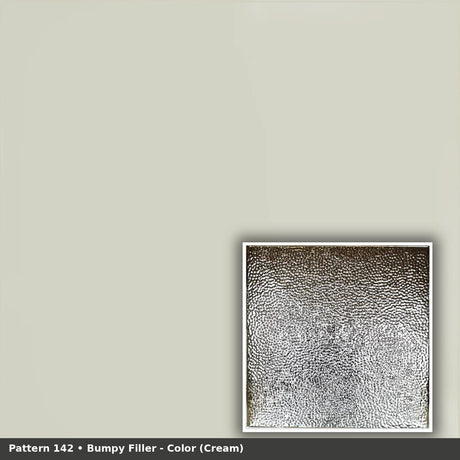 Pattern 142 Bumpy Filler tin ceiling tile — Cream finish