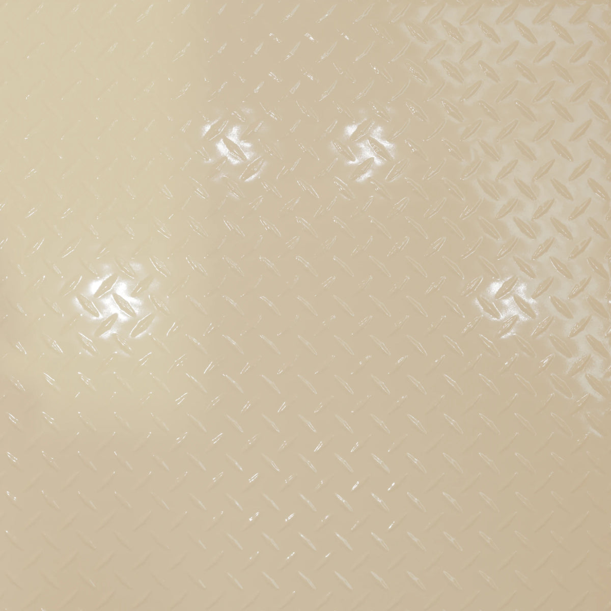 Pattern 144 Diamond Plate tin ceiling tile — Almond finish