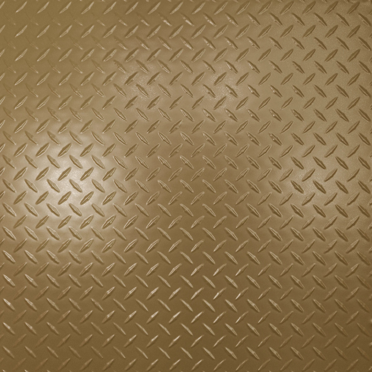 Pattern 144 Diamond Plate tin ceiling tile — Antique Brass finish