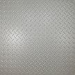 Pattern 144 Diamond Plate tin ceiling tile — Arctic Shimmer finish