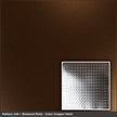 Pattern 144 Diamond Plate tin ceiling tile — Copper Vein finish
