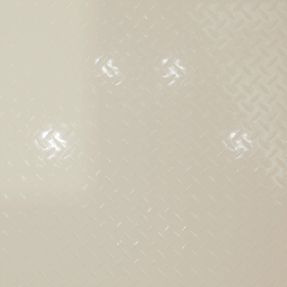 Pattern 144 Diamond Plate tin ceiling tile — Cream finish