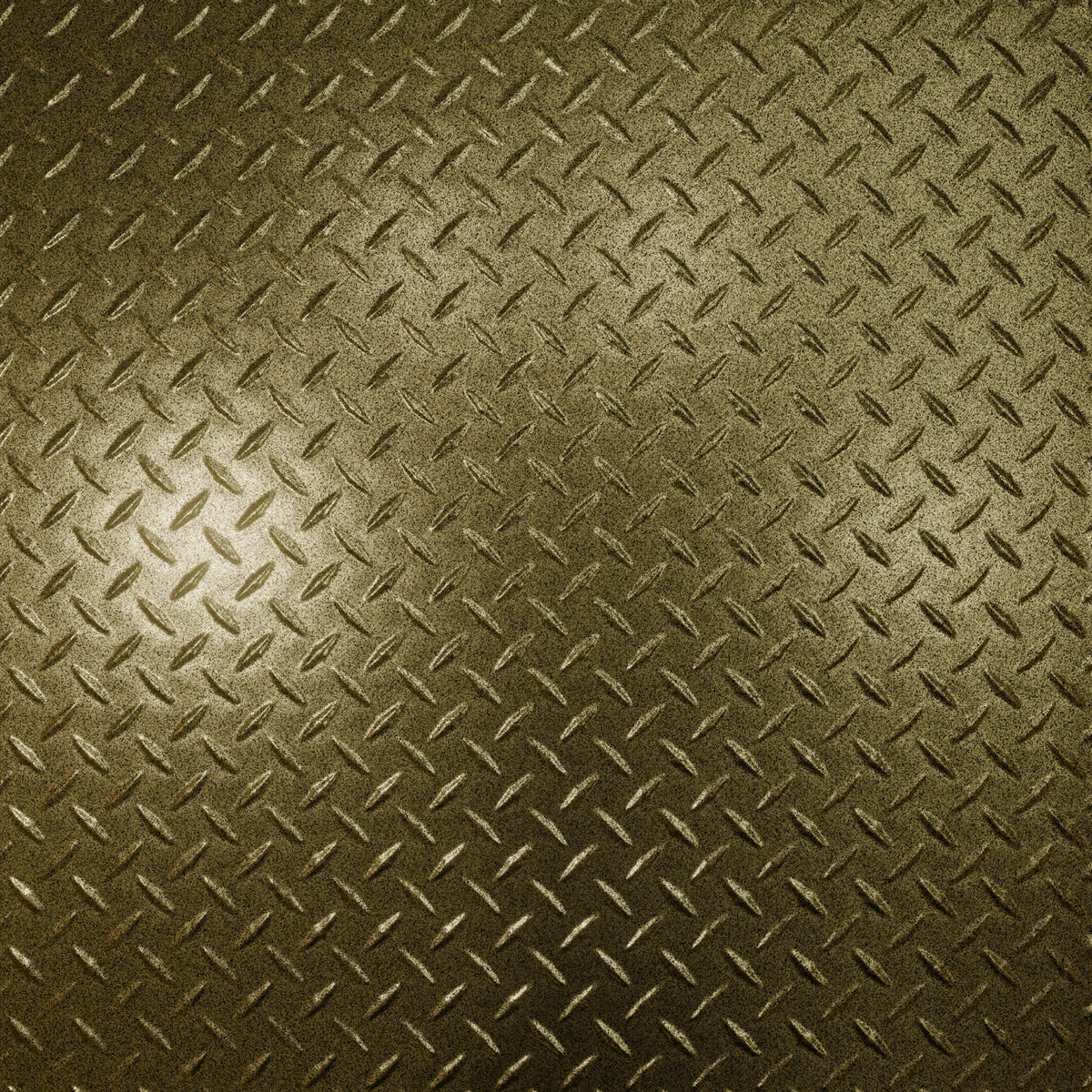 Pattern 144 Diamond Plate tin ceiling tile — Gold Vein finish