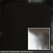 Pattern 144 Diamond Plate tin ceiling tile — Mirror Black finish