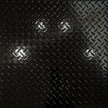 Pattern 144 Diamond Plate tin ceiling tile — Mirror Black finish