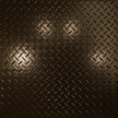 Pattern 144 Diamond Plate tin ceiling tile — Umber Bronze finish