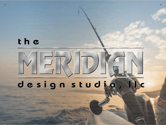 Meridian Poster - Bent Rodz Fishing Charter - Metal Ceiling Express