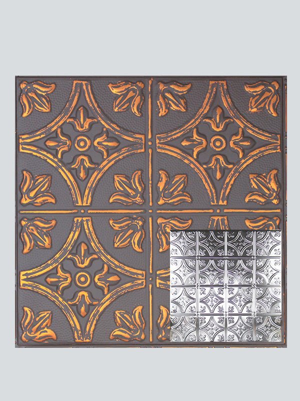 Metal Ceiling Tiles | Pattern 103 | FleurDeLis 6in | Davis - Wall & Ceiling Tiles - Metal Ceiling Express