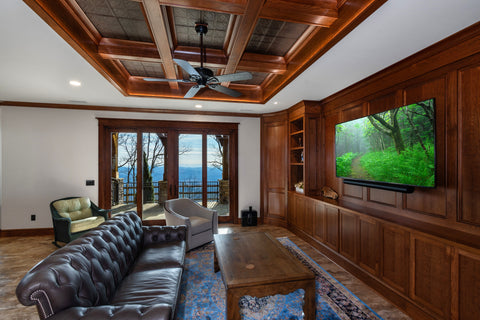 Interior with a 6-inch repeat tin ceiling