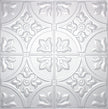 Metal Ceiling Tiles | Pattern 102 | FleurDeLis 12in - Arctic Shimmer - Metal Ceiling Express