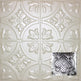 Metal Ceiling Tiles | Pattern 104 | Elegant Clover - Antique White - Metal Ceiling Express