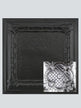 Metal Ceiling Tiles | Pattern 104 | Elegant Clover - Matte Black - Metal Ceiling Express