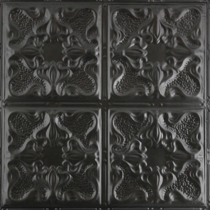 Metal Ceiling Tiles | Pattern 105 | Vintage Gothic - Argento - Metal Ceiling Express