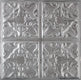 Metal Ceiling Tiles | Pattern 105 | Vintage Gothic - Gun Metal Grey - Metal Ceiling Express