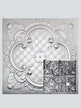 Metal Ceiling Tiles | Pattern 105 | Vintage Gothic - Silver - Metal Ceiling Express