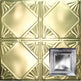 Metal Ceiling Tiles | Pattern 106 | Eccentric Mirror - Antique Clear - Metal Ceiling Express