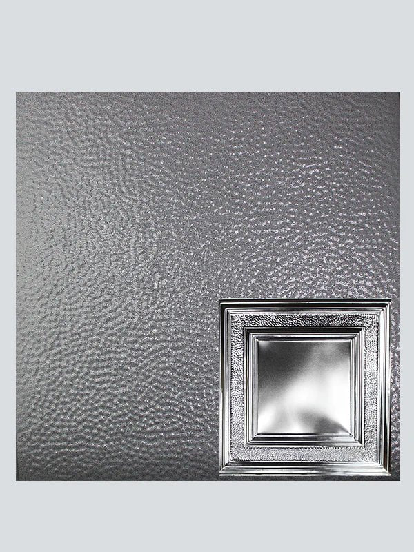 Metal Ceiling Tiles | Pattern 106 | Eccentric Mirror - Steel Vein - Metal Ceiling Express