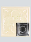 Metal Ceiling Tiles | Pattern 107 | Circular Heritage - Crisp Linen - Metal Ceiling Express