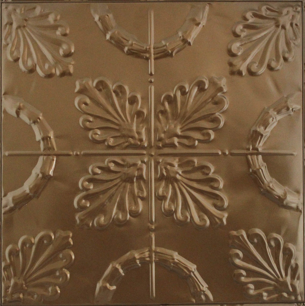 Metal Ceiling Tiles | Pattern 108 | Oak Leaf - U.S. Bronze - Metal Ceiling Express