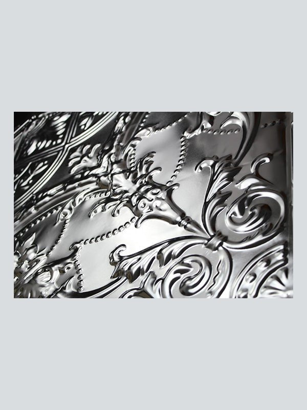 Metal Ceiling Tiles | Pattern 109 GothicMedallion | Color: Two Sided Clear Coat | Size: 24" x 24" - Wall & Ceiling Tiles - Metal Ceiling Express