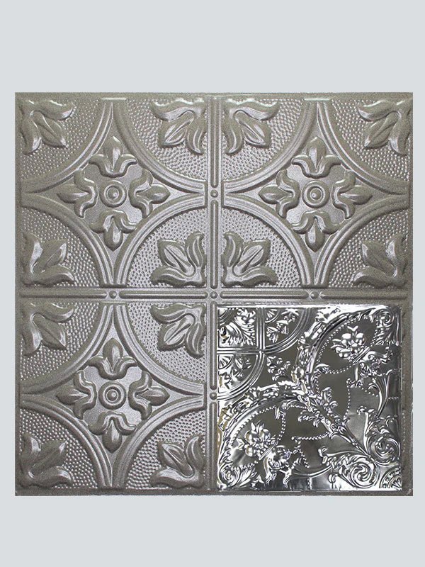 Metal Ceiling Tiles | Pattern 109 | Gothic Medallion - Driftwood - Metal Ceiling Express