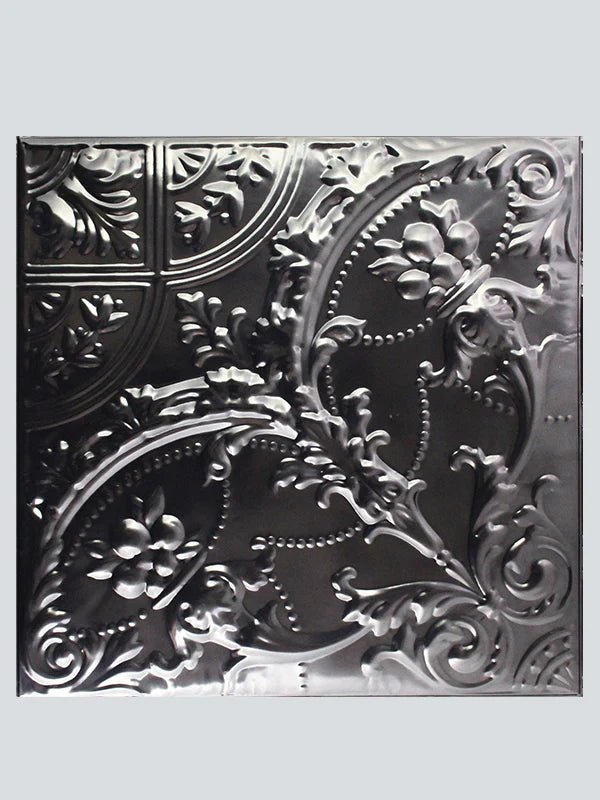 Metal Ceiling Tiles | Pattern 109 | Gothic Medallion - Smoke - Metal Ceiling Express