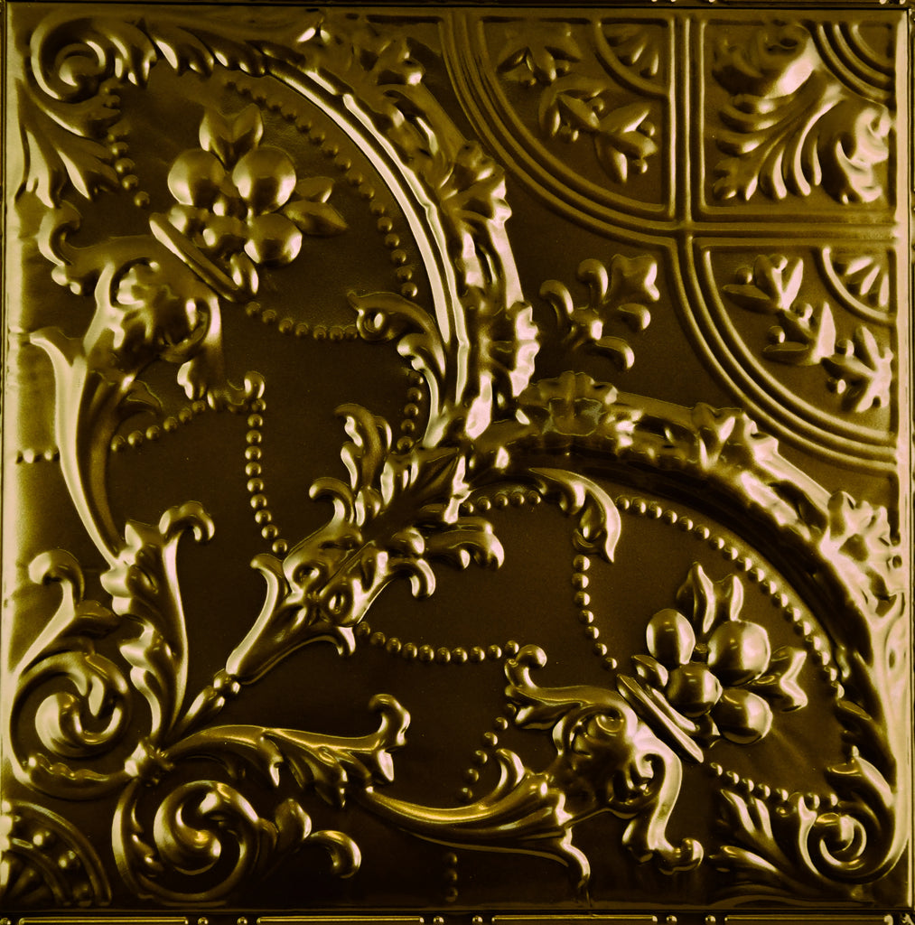 Metal Ceiling Tiles | Pattern 109 | Gothic Medallion - Umber Bronze - Metal Ceiling Express