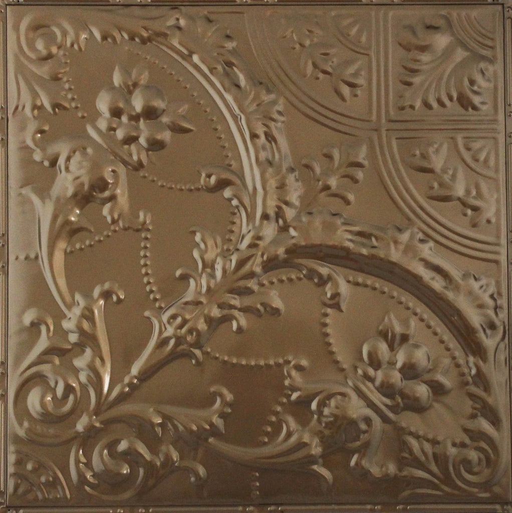 Metal Ceiling Tiles | Pattern 109 | Gothic Medallion - U.S. Bronze - Metal Ceiling Express