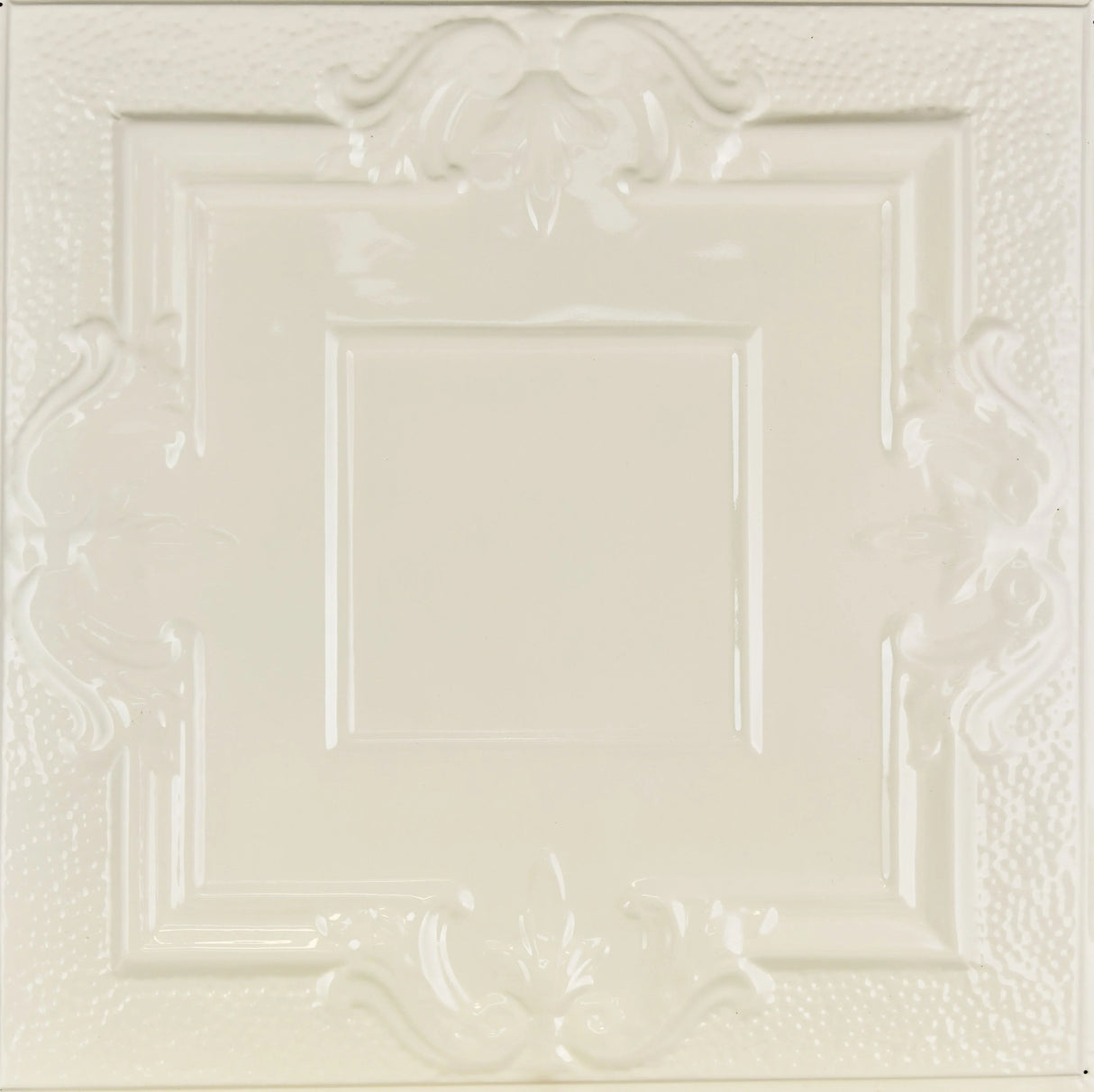 Metal Ceiling Tiles | Pattern 110 | Victorian Mirror - Cream - Metal Ceiling Express