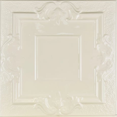 Metal Ceiling Tiles | Pattern 110 | Victorian Mirror - Cream - Metal Ceiling Express