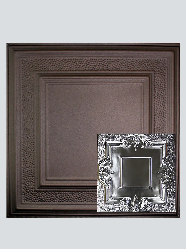 Metal Ceiling Tiles | Pattern 110 | Victorian Mirror - Oil-Rubbed Bronze - Metal Ceiling Express