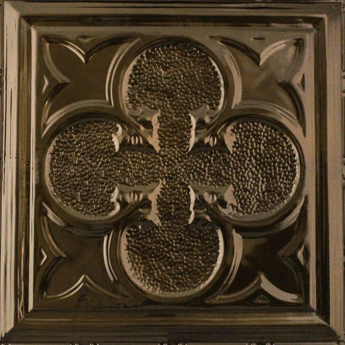 Metal Ceiling Tiles | Pattern 112 | Lucky Clover - Bronze Burst - Metal Ceiling Express