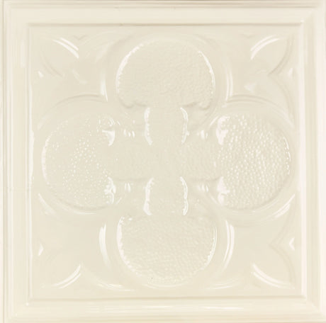 Metal Ceiling Tiles | Pattern 112 | Lucky Clover - Cream - Metal Ceiling Express