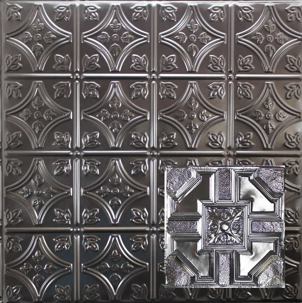 Metal Ceiling Tiles | Pattern 113 | Penned Craftsman - Candy Haze Black - Metal Ceiling Express