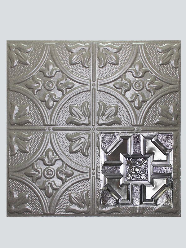Metal Ceiling Tiles | Pattern 113 | Penned Craftsman - Driftwood - Metal Ceiling Express