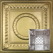 Metal Ceiling Tiles | Pattern 114 | Mediterranean Pebble - Antique Brass - Metal Ceiling Express