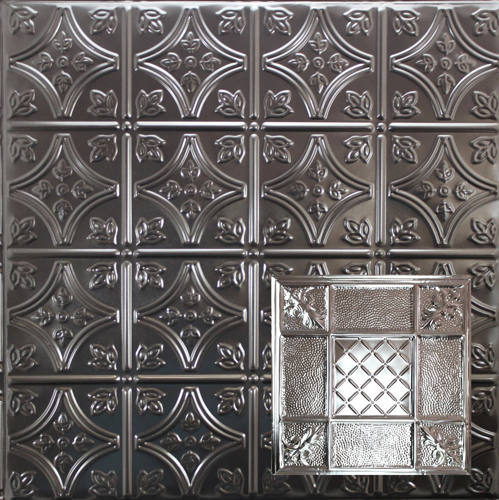 Metal Ceiling Tiles | Pattern 114 | Mediterranean Pebble - Candy Haze Black - Metal Ceiling Express