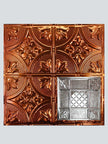 Metal Ceiling Tiles | Pattern 114 | Mediterranean Pebble - Transparent Copper - Metal Ceiling Express