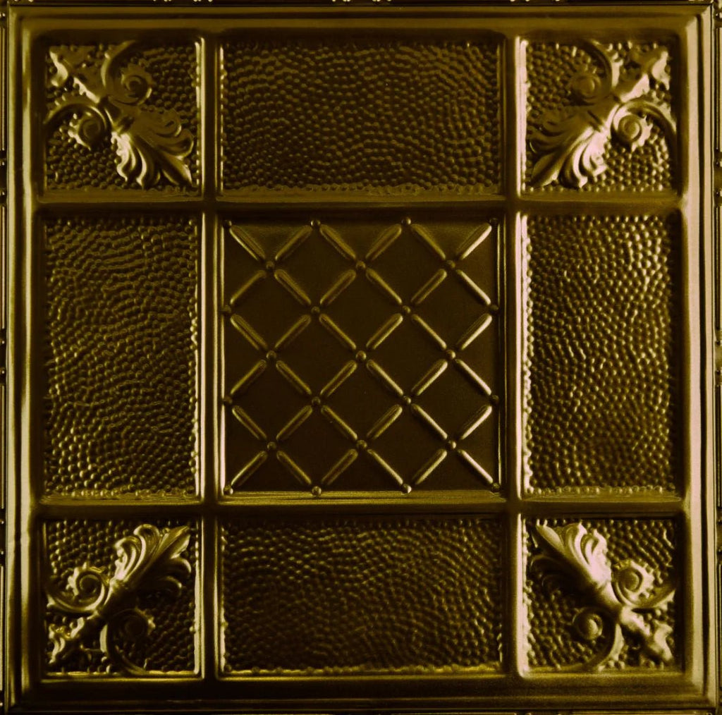 Metal Ceiling Tiles | Pattern 114 | Mediterranean Pebble Umber Bronze - Metal Ceiling Express