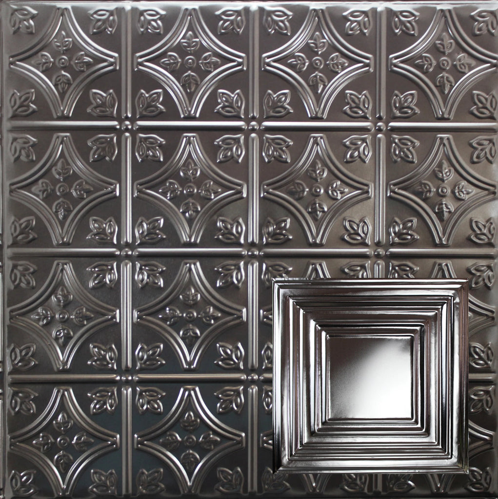Metal Ceiling Tiles | Pattern 115 | Framed Gallery - Candy Haze Black - Metal Ceiling Express