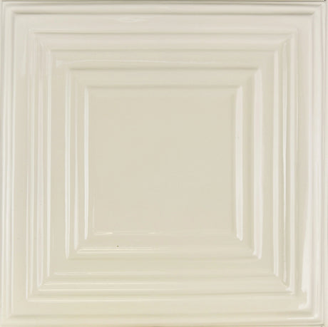 Metal Ceiling Tiles | Pattern 115 | Framed Gallery - Cream - Metal Ceiling Express
