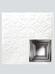 Metal Ceiling Tiles | Pattern 115 | Framed Gallery - Gloss White - Metal Ceiling Express