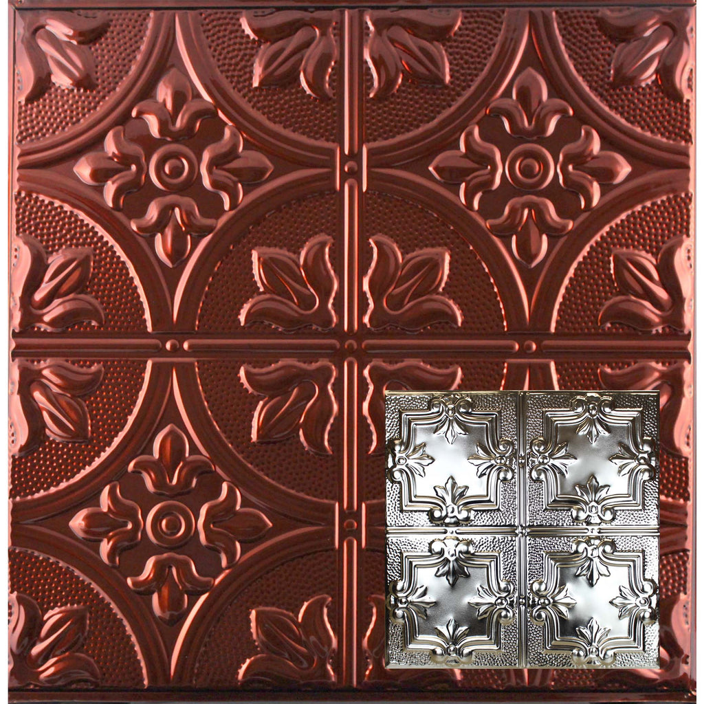 Metal Ceiling Tiles | Pattern 116 | Traditional Period - Antique Bronze - Metal Ceiling Express