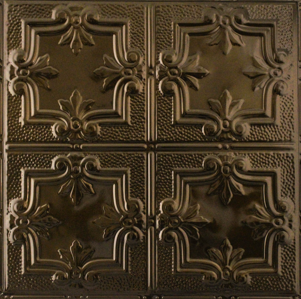 Metal Ceiling Tiles | Pattern 116 | Traditional Period - Bronze Burst - Metal Ceiling Express